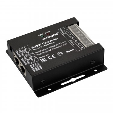RGBW-контроллер с RF радиопультом VT-S07-4x6A (12-24V, ПДУ 24 кн, RF)