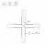 Крестовина PLS-LOCK-H25-Х90 (с экраном MAT-L)