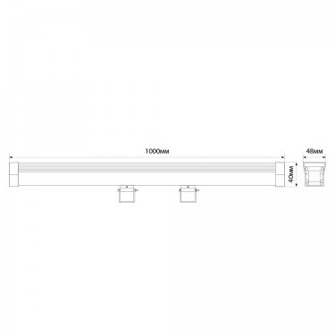 Линейный прожектор с DMX 36W RGB Feron LL-892 32259