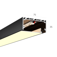 Линейный светильник LINE 7535 2500mm 55W 3000K черный