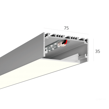 Линейный светильник LINE 7535 1500mm 33W 4000K Anod