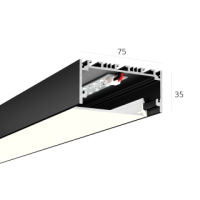 Линейный светильник LINE 7535 500mm 11W 4000K черный