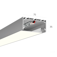 Линейный светильник LINE 7535 1000mm 22W 4000K Anod