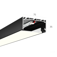 Линейный светильник LINE 7535 2000mm 44W 4000K черный