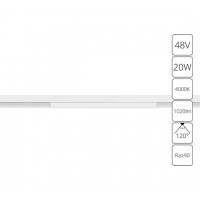 Магнитный светильник 20W 4000K белый Linea A4663PL-1WH