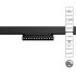 Магнитный светильник 12W 4000K черный Linea 0.1-10V A4686PL-1BK