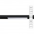 Магнитный светильник 12W 3000K черный Linea A4642PL-1BK