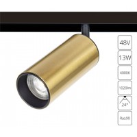Магнитный светильник 13W 4000K золотистый Linea A4661PL-1AB