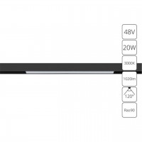 Магнитный светильник 20W 3000K черный Linea A4673PL-1BK Магнитный светильник 20W 3000K черный Linea A4673PL-1BK