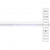 Магнитный светильник 12W 3000K белый Linea A4674PL-1WH