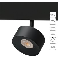 Магнитный светильник 8W 3000K черный Linea A4781PL-1BK
