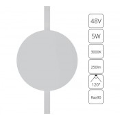 Магнитный светильник 5W 3000K белый RAPID A1163PL-1WH