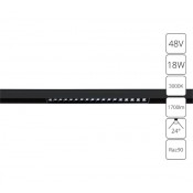 Магнитный светильник 18W 3000K черный Linea A4675PL-1BK