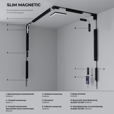 Магнитный светильник 6W 4200K P01 Slim Magnetic 85014/01
