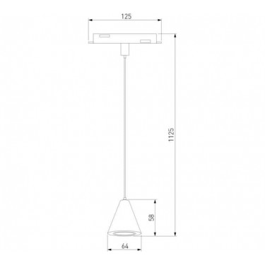 Магнитный светильник 5W 4200K латунь Event Slim Magnetic 85039/01