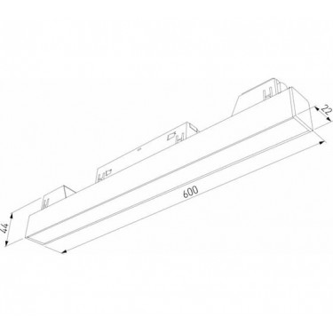 Магнитный светильник 20W 4200K белый L02 Slim Magnetic 85002/01