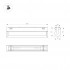 Магнитный светильник MAG-VIBE-FLAT-TURN-L305-12W Day4000 (BK, 110 deg, 48V, TUYA Zigbee)
