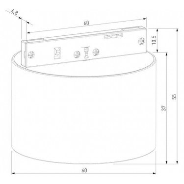 Магнитный светильник 5W 3000K латунь/черный Mini Magnetic 85206/01