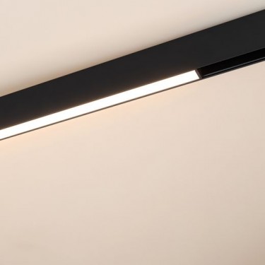 Магнитный светильник MAG-ORIENT-FLAT-L690-24W Warm3000 (BK, 80 deg, 48V)