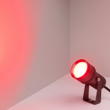 Уличный прожектор KT-RAY-COLOR-R61-12W RGB-Warm3000 (DG, 36 deg, 12V)