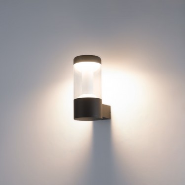 Уличный светильник LGD-STEM-WALL-10W Warm3000 (GR, 185 deg, 230V)