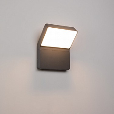 Настенный светильник LGD-ECRAN-WALL-9W Warm3000 (GR, 108 deg, 230V)