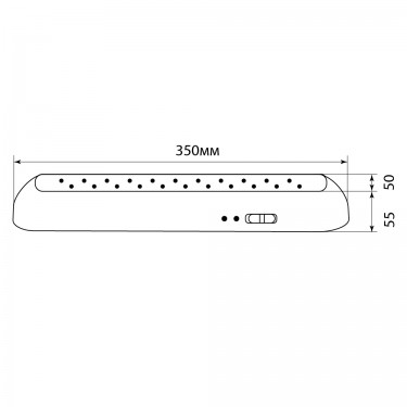 Светильник аккумуляторный 22 LED AC/DC черный Feron EL14 51648