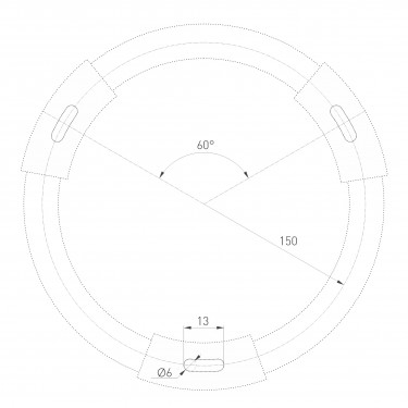 Накладной светильник SP-RONDO-R350-30W Day4000 (BK, 120 deg, 230V)
