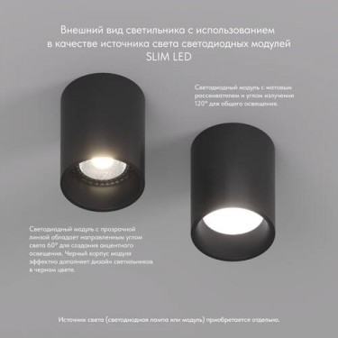 Накладной светильник GU5.3 черный DK3110-BK