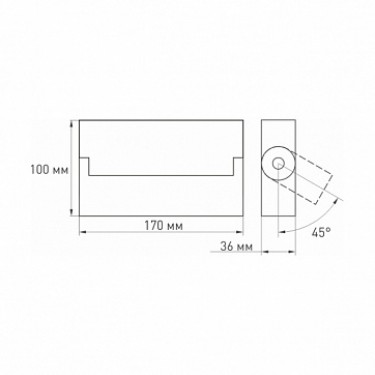 Накладной светильник SP-LOFT-SURFACE-S170-10W Day4000 (BK, 24 deg)