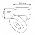 Накладной откидной светильник SP-MONA-SURFACE-R100-12W Warm3000 (WH, 24 deg)