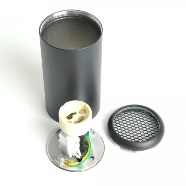 Светильник с антибликовой сеточкой Barrel ECHO GU10 черный Feron ML184 48392