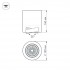 Накладной светильник SP-FOCUS-R120-16W Warm3000