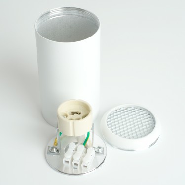 Светильник с антибликовой сеточкой Barrel ECHO GU10 белый Feron ML184 48393