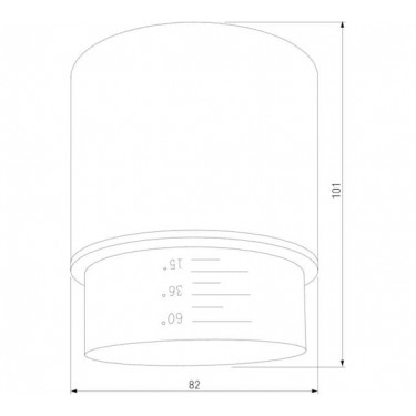 Потолочный светильник 10W 4200K 15-60° Cors белый 25032/LED