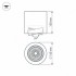 Накладной светильник SP-FOCUS-R140-30W Warm White