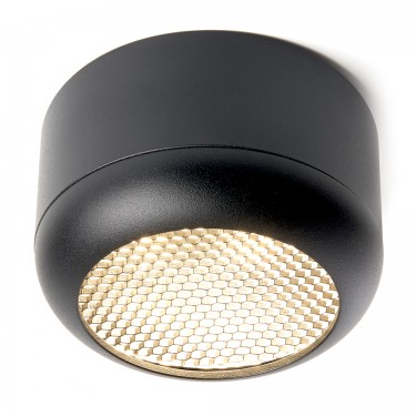 Светильник с антибликовой сеточкой Barrel ECHO GX53 черный Feron HL364 48398