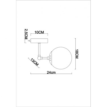 Бра Bolla E14 черный A1664AP-1BK
