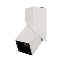 Светильник поворотный SP-TWIST-SURFACE-S60x60-12W Day4000 (WH-BK, 30 deg)