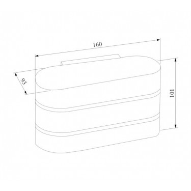 Настенный светильник MRL LED 1248 Light Line белый