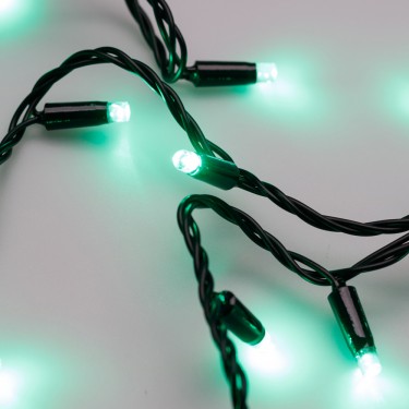 Гирлянда ARD-STRING-CLASSIC-10000-BLACK-100LED-STD GREEN (230V, 7W)