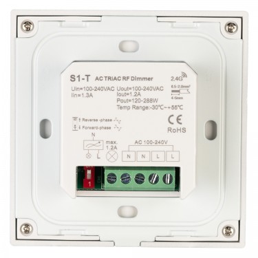 Встраиваемая панель Sens SMART-P36-DIM White (100-240V, 1.2A, TRIAC)
