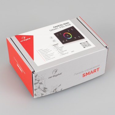 Встраиваемая панель Sens SMART-P83-RGB Black (230V, 4 зоны, 2.4G)