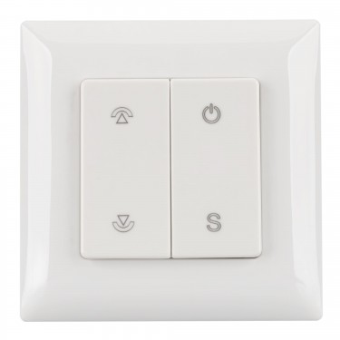 Накладная кнопочная панель SMART-P46-DIM-P-SUF (3V, 1 зона, Knob, 2.4G)