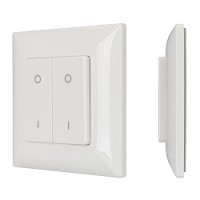 Накладная кнопочная панель SMART-P47-DIM-P-SUF (3V, 2 зоны, Knob, 2.4G)
