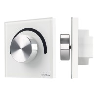 Встраиваемая роторная панель SMART-P1-DIM-G-IN White (3V, Rotary, 2.4G)