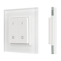 Накладная кнопочная панель SMART-P47-DIM-G-SUF (3V, 2 зоны, Knob, 2.4G)