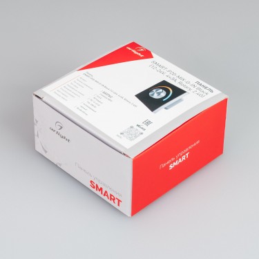 Встраиваемая панель SMART-P20-MIX-G-IN Black (12-24V, 4x3A, Rotary, 2.4G)