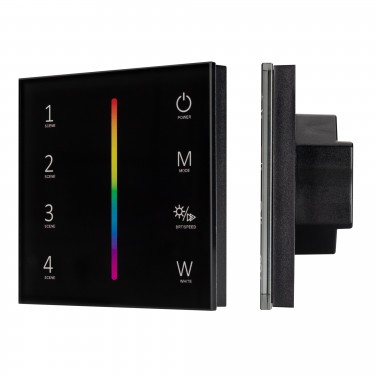панель SMART-P22-RGBW-G-IN Black