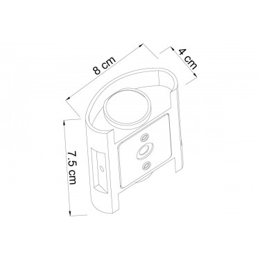 Фасадный светильник Bosto 1W 4200K черный A3122AL-2BK